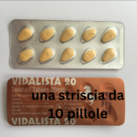 Vidalista 20mg (Tadalafil) Cialis, una striscia da 10 pillole